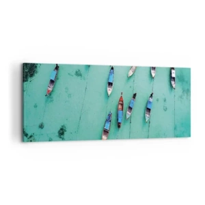 Impression sur toile - Image sur toile - Dans une attente jouyeuse - 100x40 cm