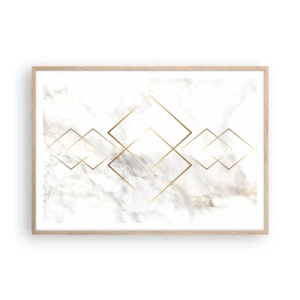 Affiche dans un chêne clair - Poster - Vue à l'infini - 100x70 cm