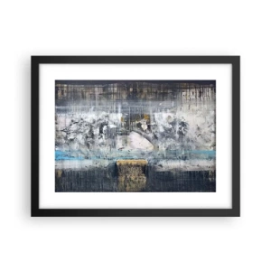 Affiche dans un cadre noir - Poster - Comme sur la glace, comme après décembre - 40x30 cm