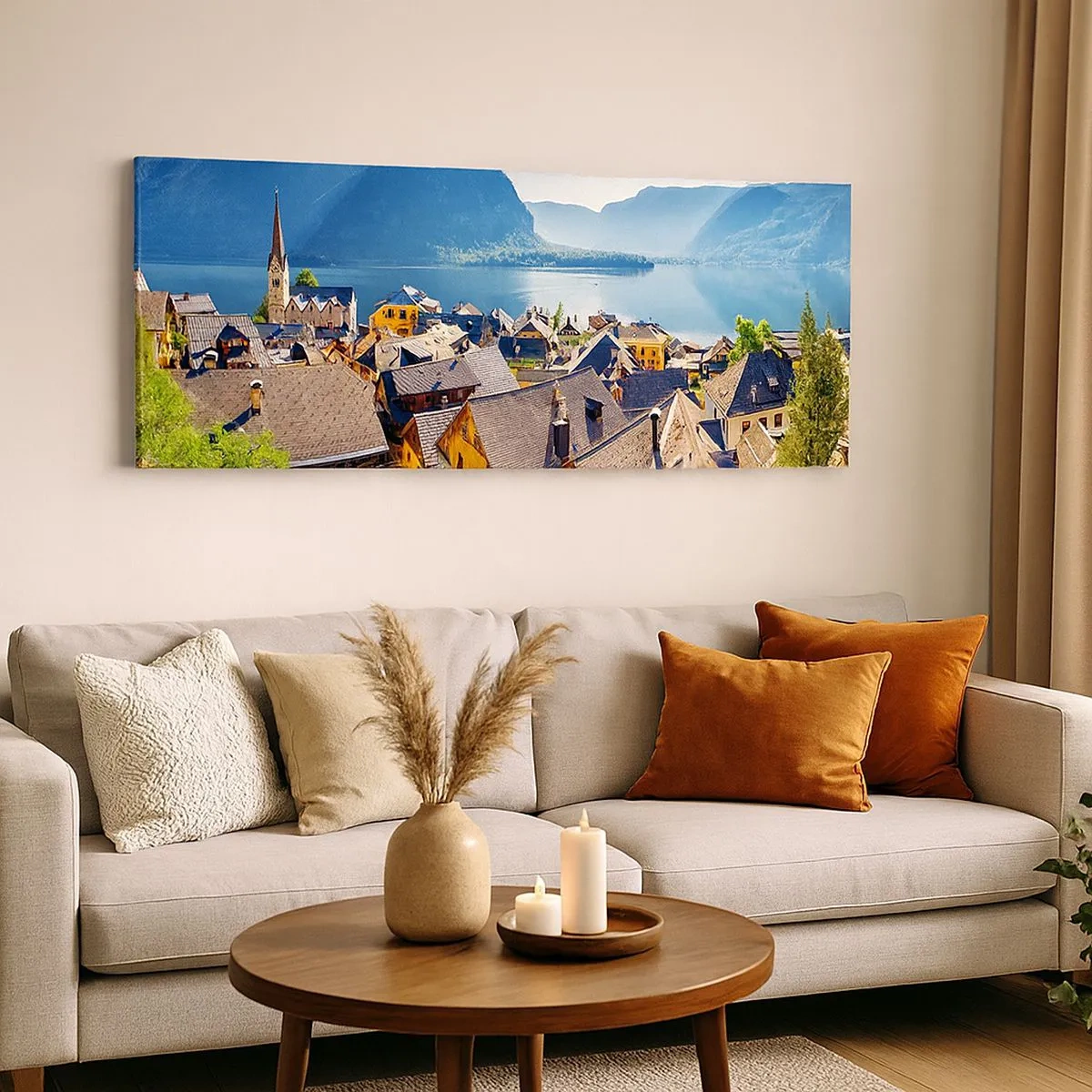 Impression sur toile - Image sur toile - ça ne pourrait pas être plus pittoresque - 100x40 cm