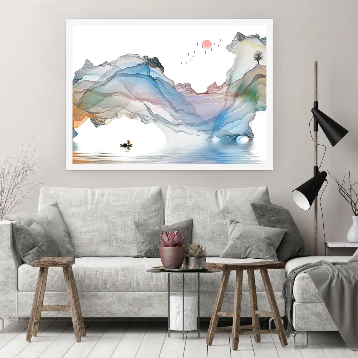 Affiche - Poster - Vers les montagnes de cristal - 91x61 cm
