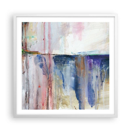 Affiche dans un cadre blanc - Poster - Impressions et associations colorées - 60x60 cm