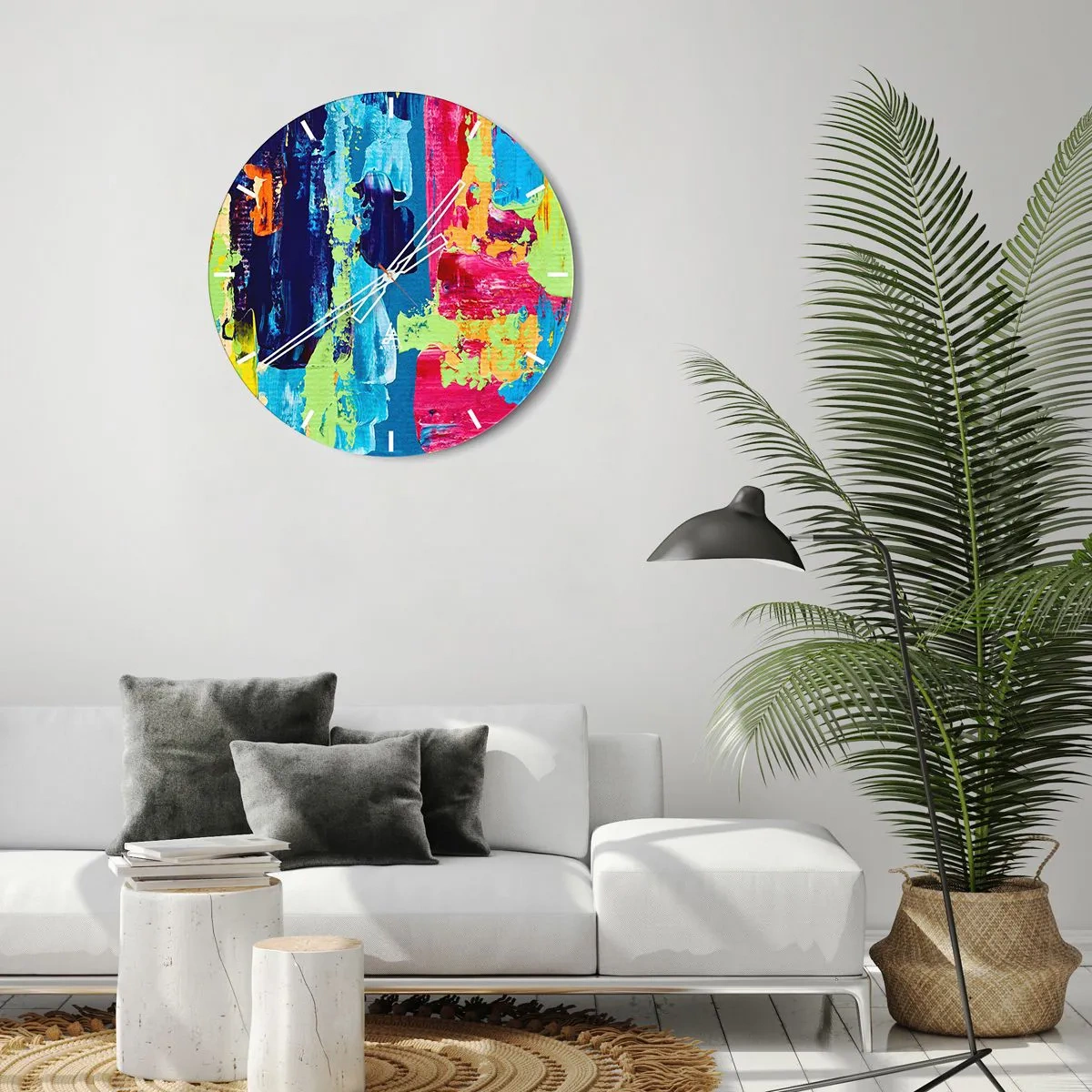 Horloge murale - Pendule murale - La vie est belle! - 30x30 cm