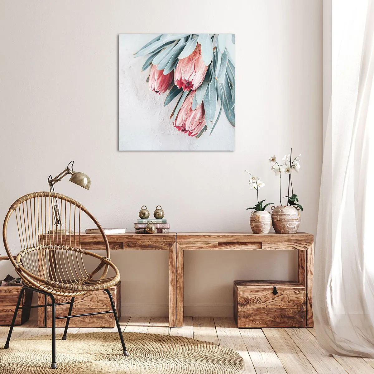 Impression sur toile - Image sur toile - Honte de leur propre beauté - 30x30 cm