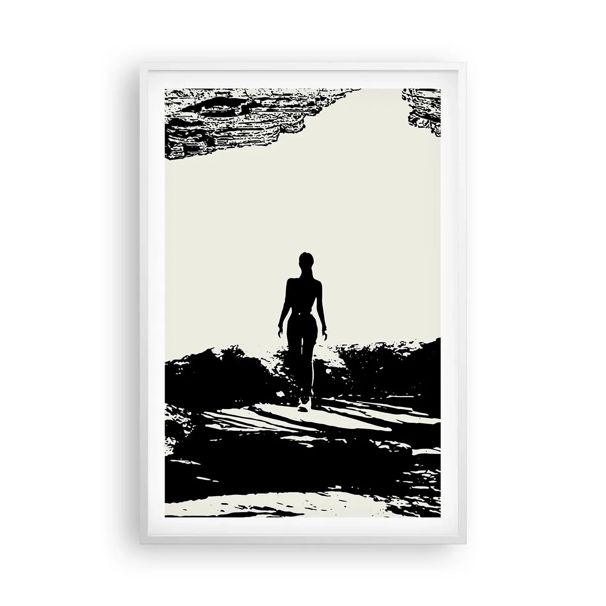 Affiche dans un cadre blanc - Poster - Nouveau look - 61x91 cm