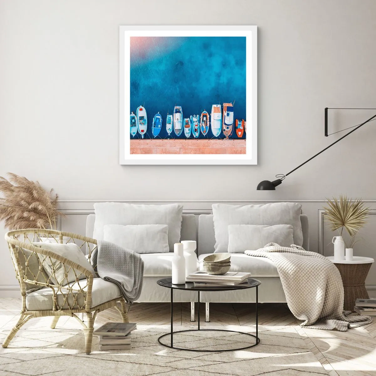 Affiche dans un cadre blanc - Poster - En une seule fois - 60x60 cm