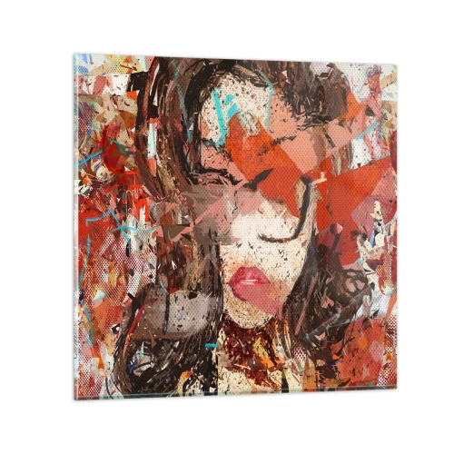 Impression sur verre - Image sur verre - Personne ne sait ce que tu es vraiment - 50x50 cm