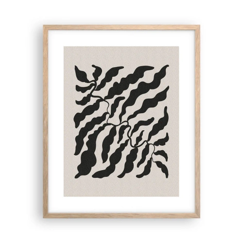 Affiche dans un chêne clair - Poster - La nature du carré - 40x50 cm