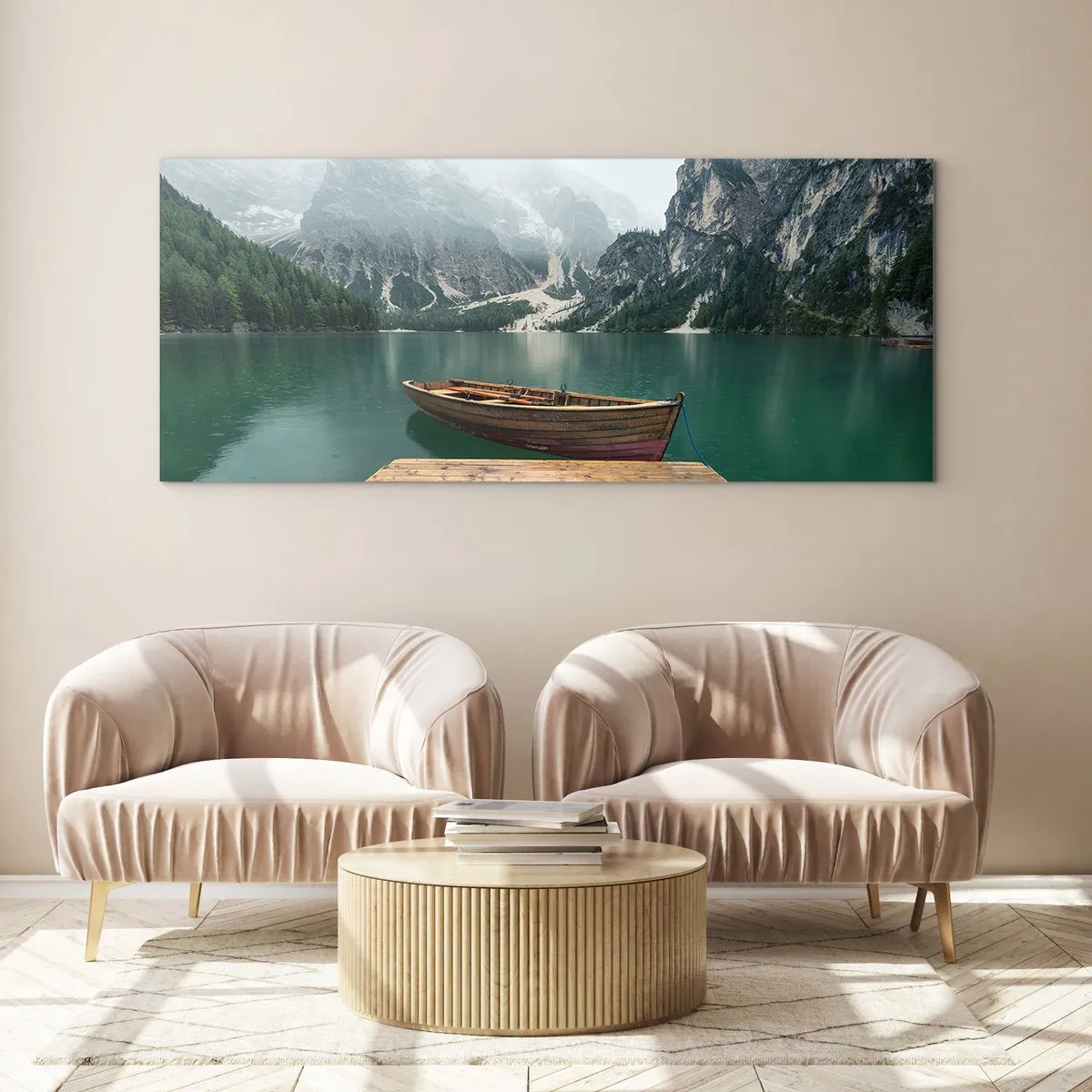 Impression sur verre - Image sur verre - Faire face à la fierté des rochers - 90x30 cm