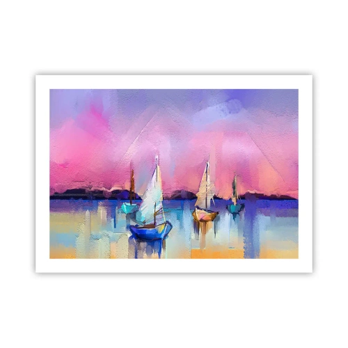 Affiche - Poster - Direction: les eaux larges - 70x50 cm