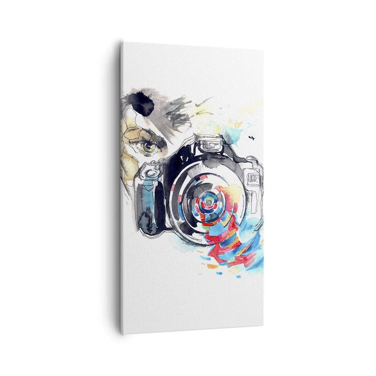 Impression sur toile - Image sur toile - Dans l'oeil de l'objectif - 55x100 cm