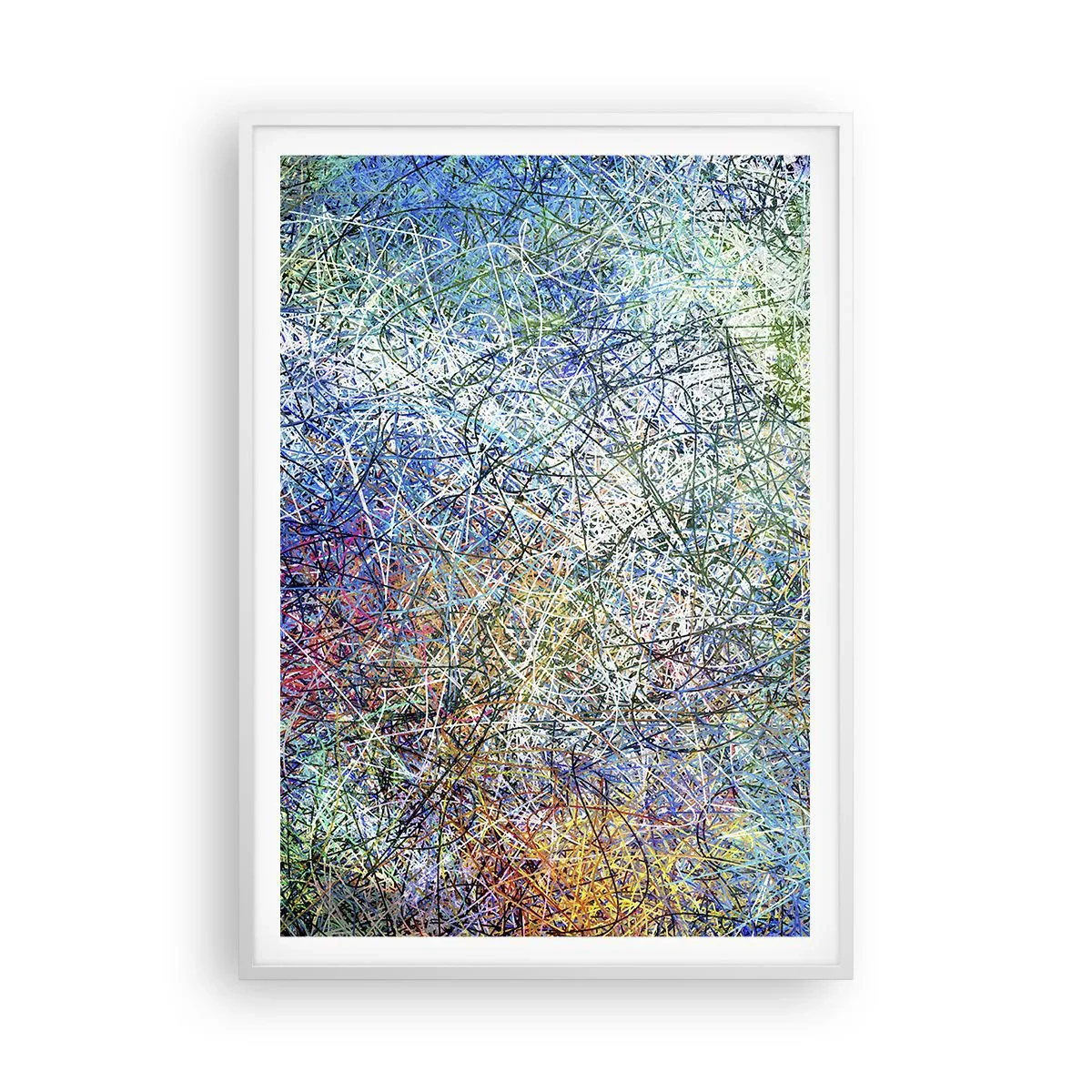 Affiche dans un cadre blanc - Poster - Ce n'est pas si simple - 70x100 cm