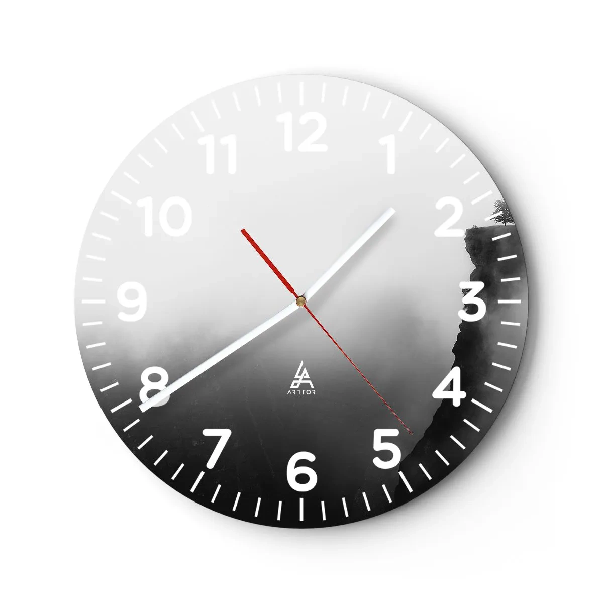 Horloge murale - Pendule murale - Au bord du monde - 40x40 cm