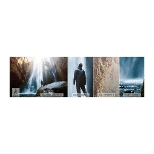 Échantillon de Papier Peint Autocollant Deluxe Sticker - Restauration des proportions - Cascade, Rochers, Grotte - 100x30 cm