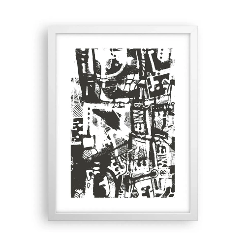 Affiche dans un cadre blanc - Poster - Ordre ou chaos? - 30x40 cm
