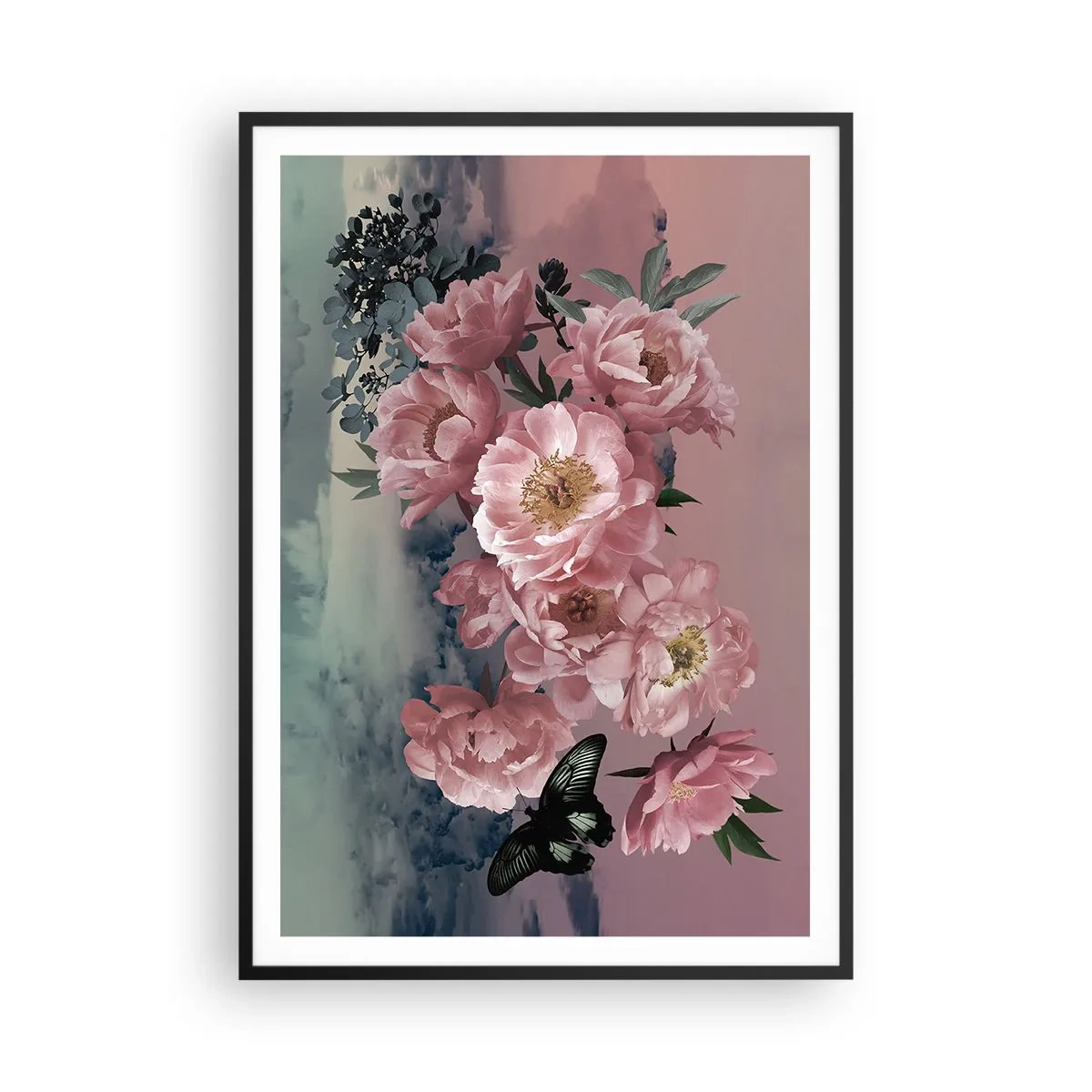 Affiche dans un cadre noir - Poster - Pic du romantisme - 70x100 cm