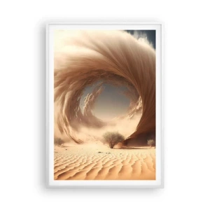Affiche dans un cadre blanc - Poster - Portail ouvert - 70x100 cm