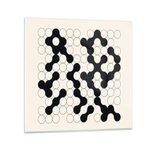 Impression sur verre - Image sur verre - Jeu chinois – variation - 30x30 cm