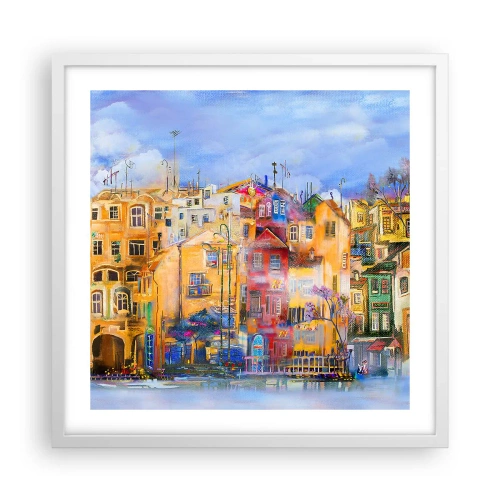 Affiche dans un cadre blanc - Poster - Nous sommes ensemble - 50x50 cm