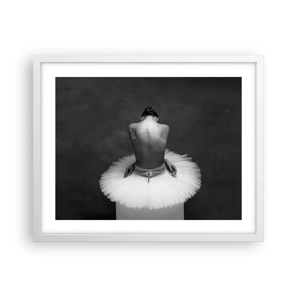 Affiche dans un cadre blanc - Poster - C'est justement en train de fleurir - 50x40 cm