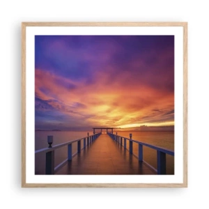 Affiche dans un chêne clair - Poster - Sans fin - 60x60 cm