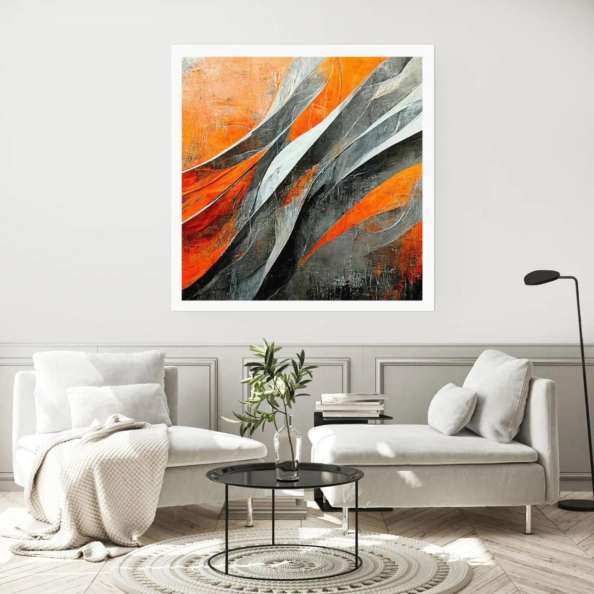 Affiche - Poster - Chaleur et froid - 50x50 cm