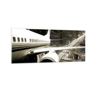 Impression sur verre - Image sur verre - Vole dans la nuit - 100x40 cm