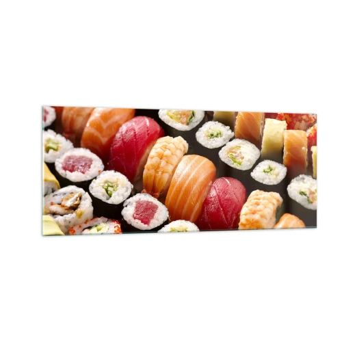 Impression sur verre - Image sur verre - Couleurs et saveurs d'Asie - 100x40 cm