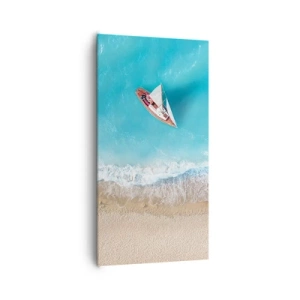 Impression sur toile - Image sur toile - A la frontière de l'azur et de l'or - 65x120 cm