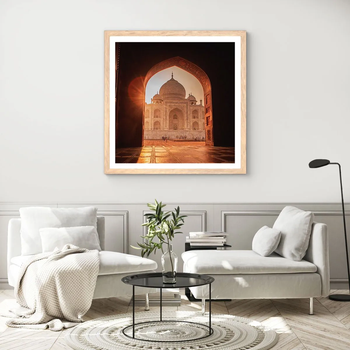 Affiche dans un chêne clair - Poster - Un monument à l'amour surnaturel - 60x60 cm