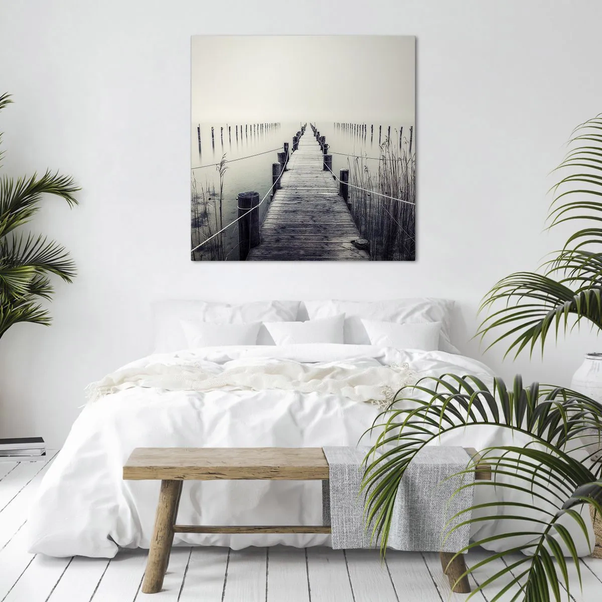 Impression sur toile - Image sur toile - Plongez dans la paix - 60x60 cm