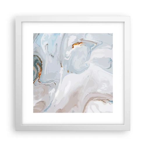 Affiche dans un cadre blanc - Poster - Blanc surélevé - 30x30 cm