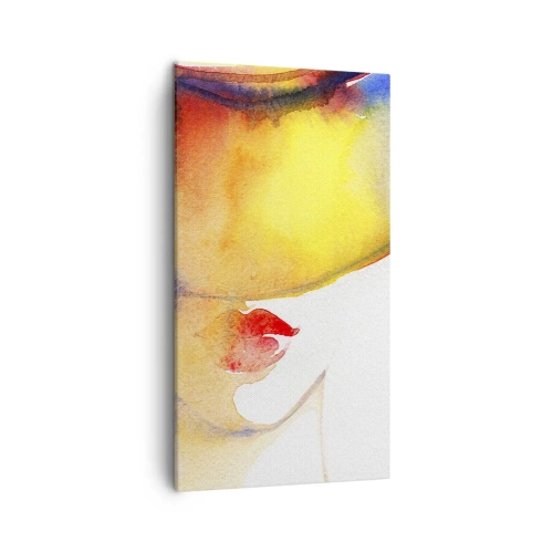 Impression sur toile - Image sur toile - Portrait d'une dame - 45x80 cm