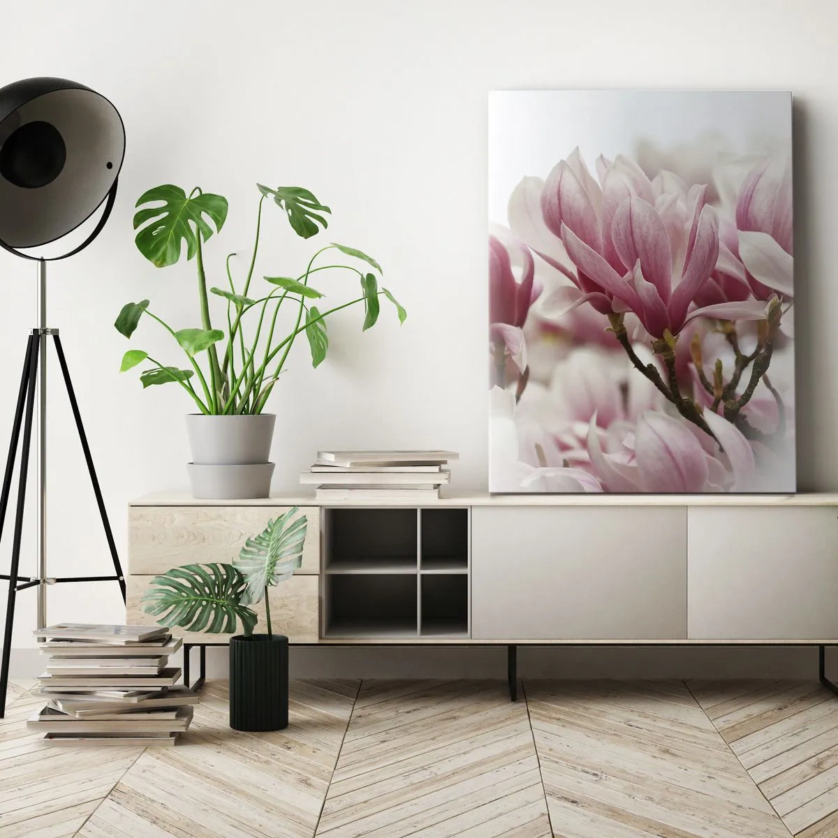 Impression sur toile - Image sur toile - Fleurs de printemps - 55x100 cm