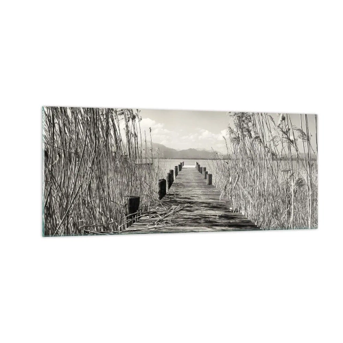 Impression sur verre - Image sur verre - Dans le calme de l'herbe - 100x40 cm