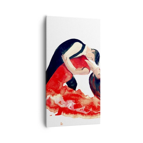 Impression sur toile - Image sur toile - Tango - une vague sensuelle - 55x100 cm