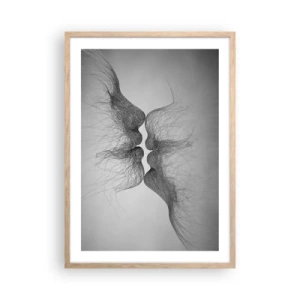 Affiche dans un chêne clair - Poster - La bise du vent - 50x70 cm
