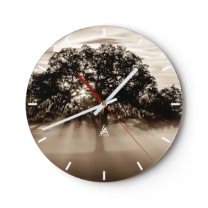 Horloge murale - Pendule murale - Arbre de bonnes nouvelles - 40x40 cm