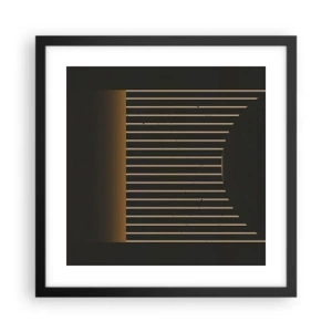 Affiche dans un cadre noir - Poster - Explorez les ténèbres - 40x40 cm
