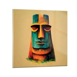 Impression sur verre - Image sur verre - Statuesque et sympathique - 30x30 cm