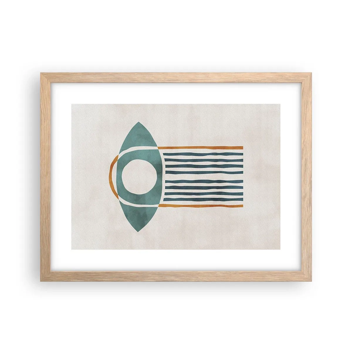 Affiche dans un chêne clair - Poster - Signes et rituels - 40x30 cm