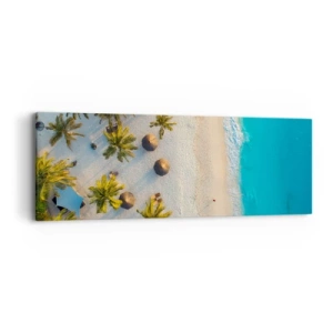 Impression sur toile - Image sur toile - Bienvenue au paradis - 90x30 cm