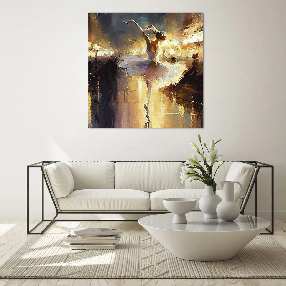 Impression sur verre - Image sur verre - Miracle dans la rue - 70x70 cm