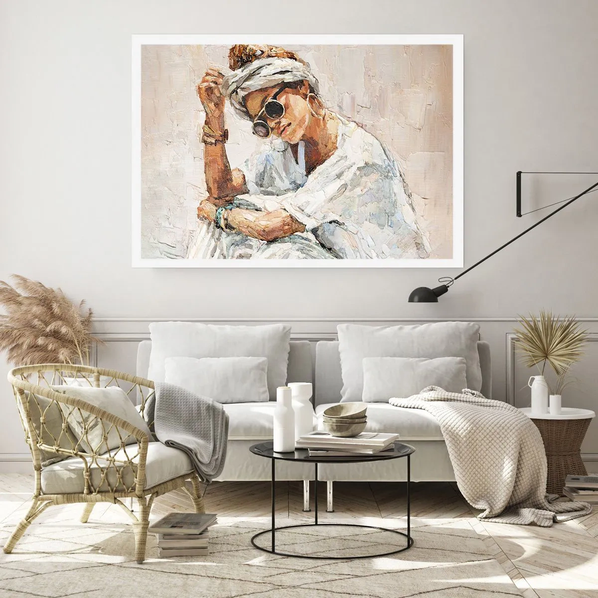 Affiche - Poster - Portrait en plein soleil - 40x30 cm