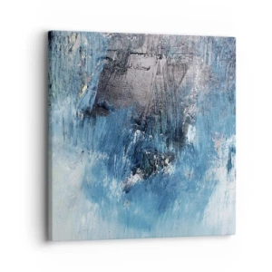 Impression sur toile - Image sur toile - Rhapsodie en bleu - 30x30 cm
