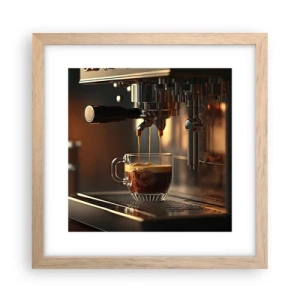 Affiche dans un chêne clair - Poster - Un mélange sensuel - 30x30 cm