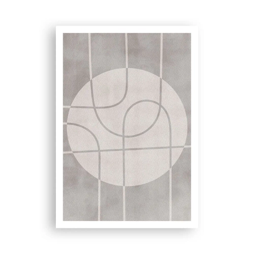 Affiche - Poster - Circulaire et tout droit - 70x100 cm