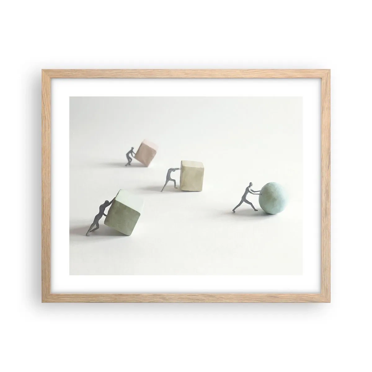 Affiche dans un chêne clair - Poster - Rien que la vie - 50x40 cm