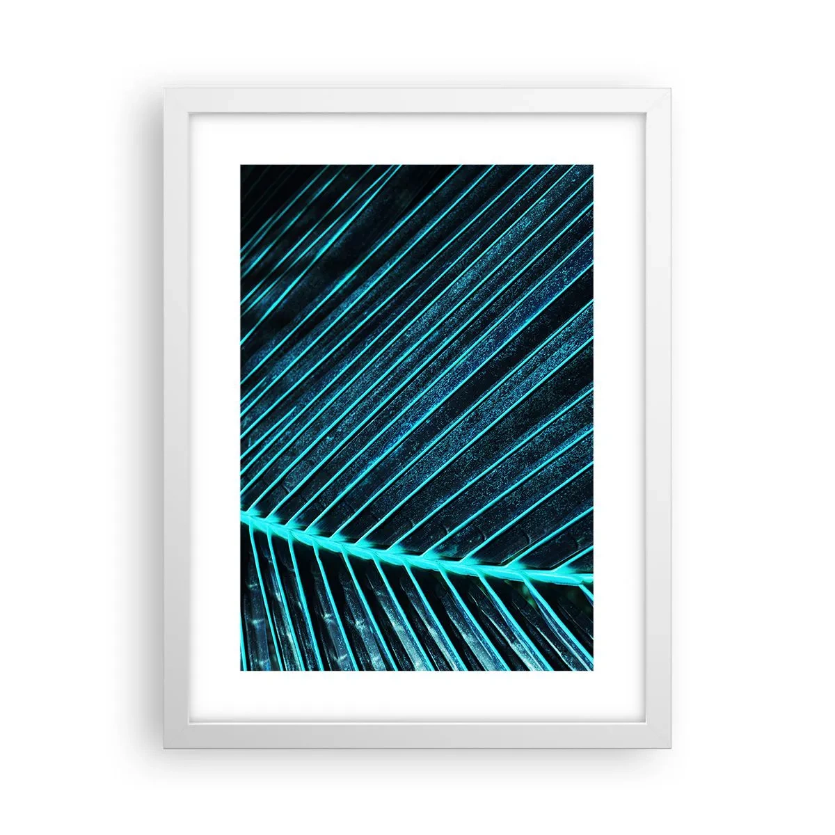 Affiche dans un cadre blanc - Poster - Texture verte - 30x40 cm