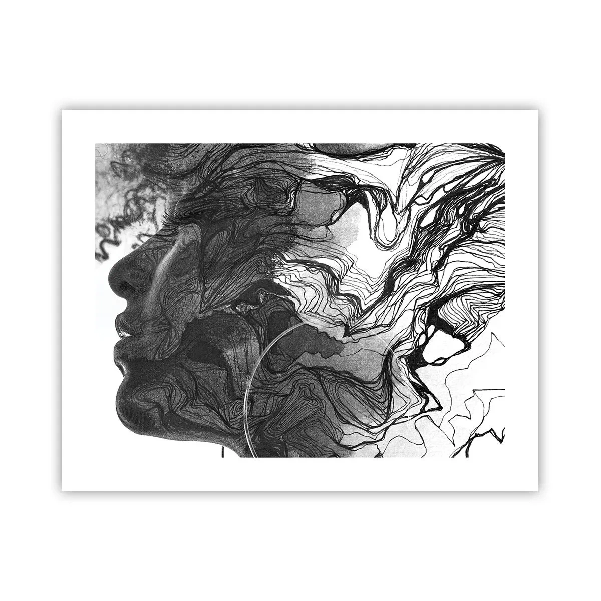 Affiche - Poster - Emmêlé dans les rêves - 50x40 cm
